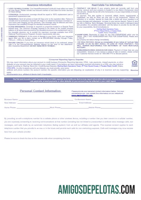 Extrato de hipoteca do Starling Bank do Reino Unido em formatos Word e PDF, 3 páginas 3 amostra